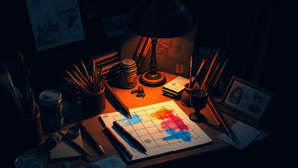 Chapter 3: Artist's Table workspace artwork